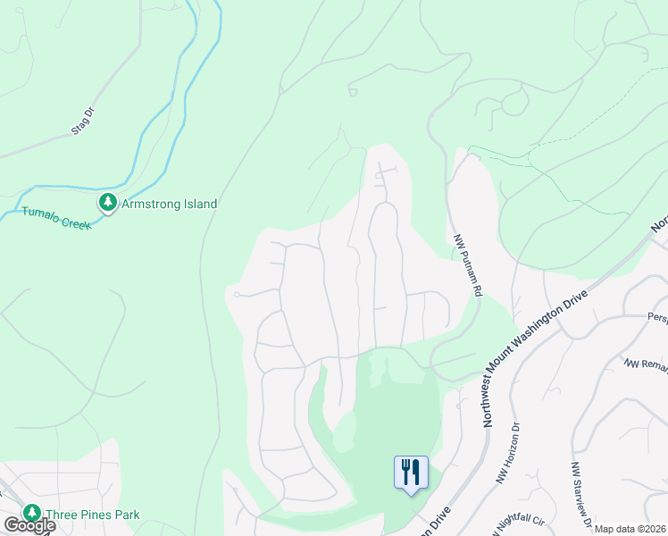 map of restaurants, bars, coffee shops, grocery stores, and more near 3496 Northwest McCready Drive in Bend