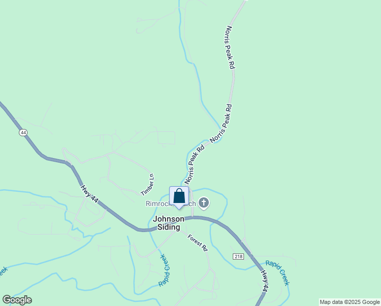 map of restaurants, bars, coffee shops, grocery stores, and more near 22865 Norris Peak Road in Rapid City