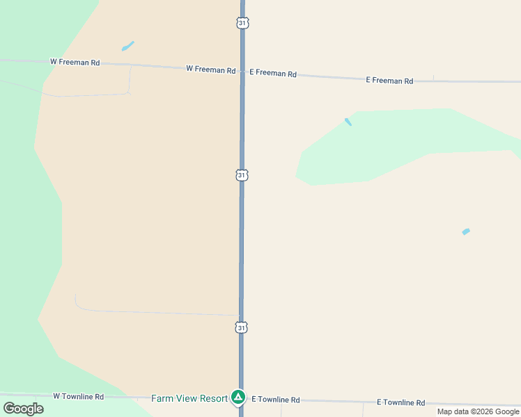 map of restaurants, bars, coffee shops, grocery stores, and more near 7286 U.S. 31 in Free Soil