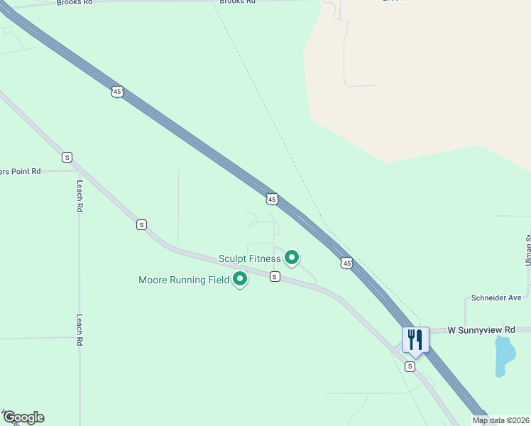 map of restaurants, bars, coffee shops, grocery stores, and more near 4725 Gray Wolf Drive in Oshkosh