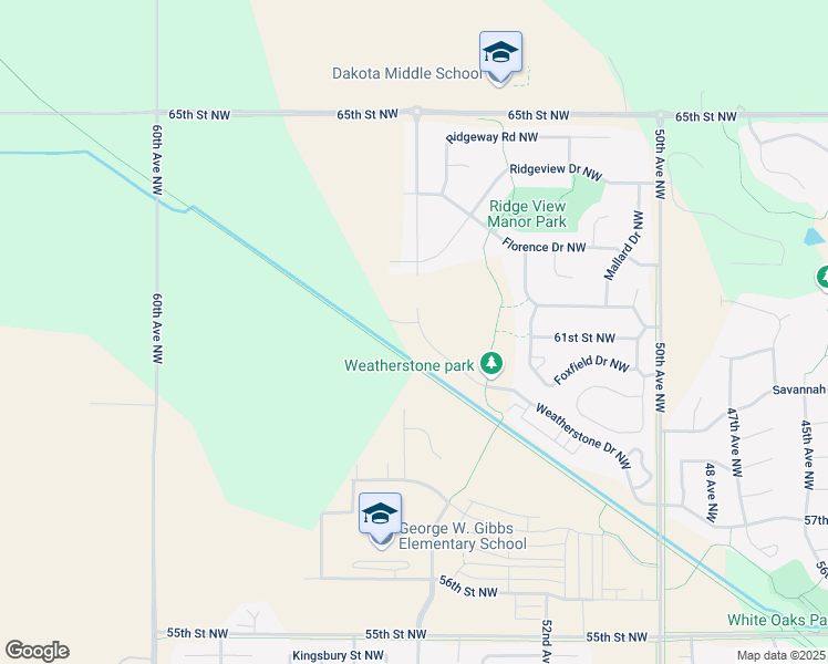map of restaurants, bars, coffee shops, grocery stores, and more near 5502 Weatherstone Lane Northwest in Rochester