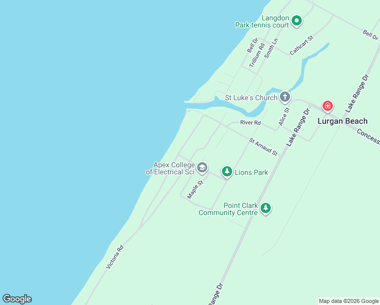 map of restaurants, bars, coffee shops, grocery stores, and more near 895 Victoria Road in Ripley