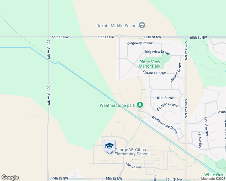 map of restaurants, bars, coffee shops, grocery stores, and more near 5502 Weatherstone Lane Northwest in Rochester