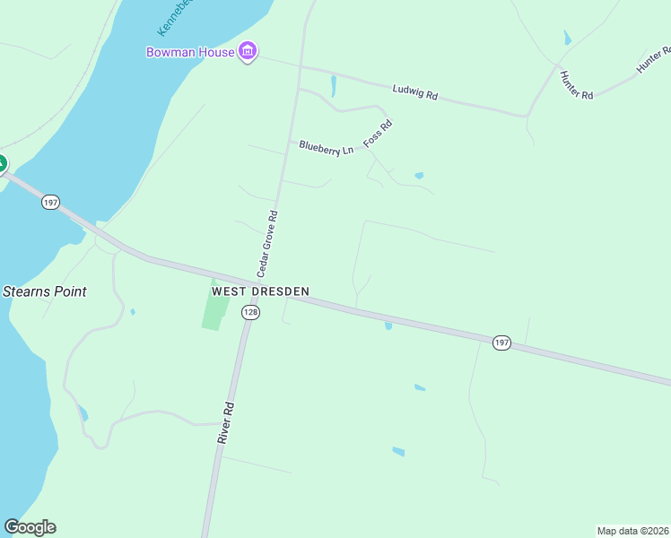 map of restaurants, bars, coffee shops, grocery stores, and more near 309 Patterson Road in Dresden