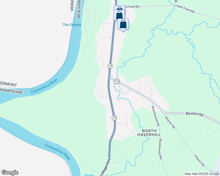 map of restaurants, bars, coffee shops, grocery stores, and more near 2678 Dartmouth College Highway in Haverhill