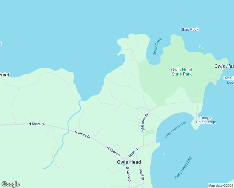 map of restaurants, bars, coffee shops, grocery stores, and more near 73 Tote Road in Owls Head