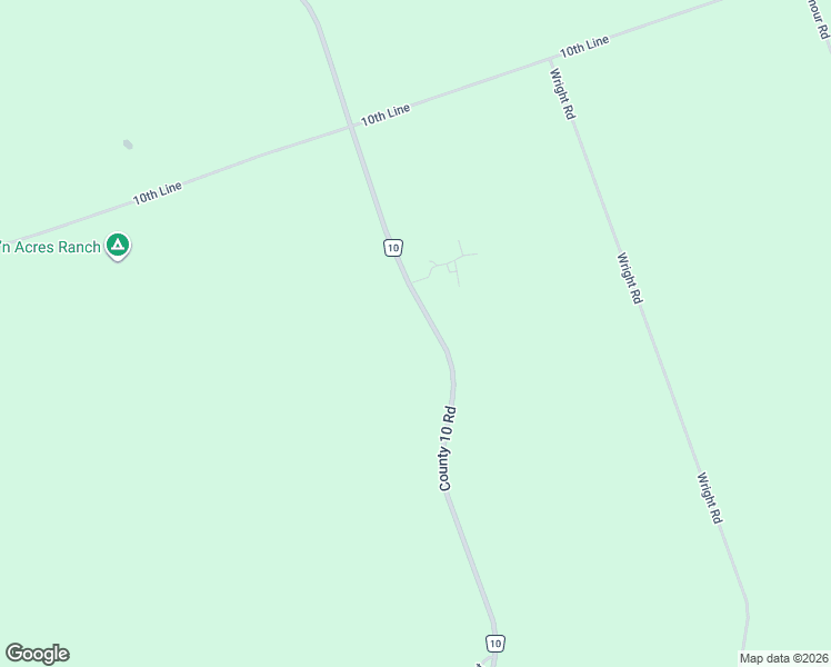 map of restaurants, bars, coffee shops, grocery stores, and more near 9666 County 10 Road in Campbellcroft