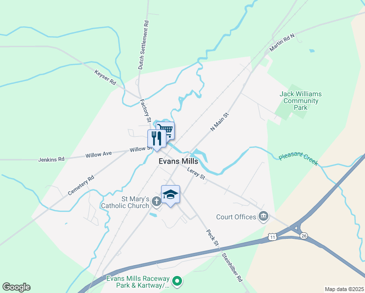 8716 Noble Street, Evans Mills NY Walk Score