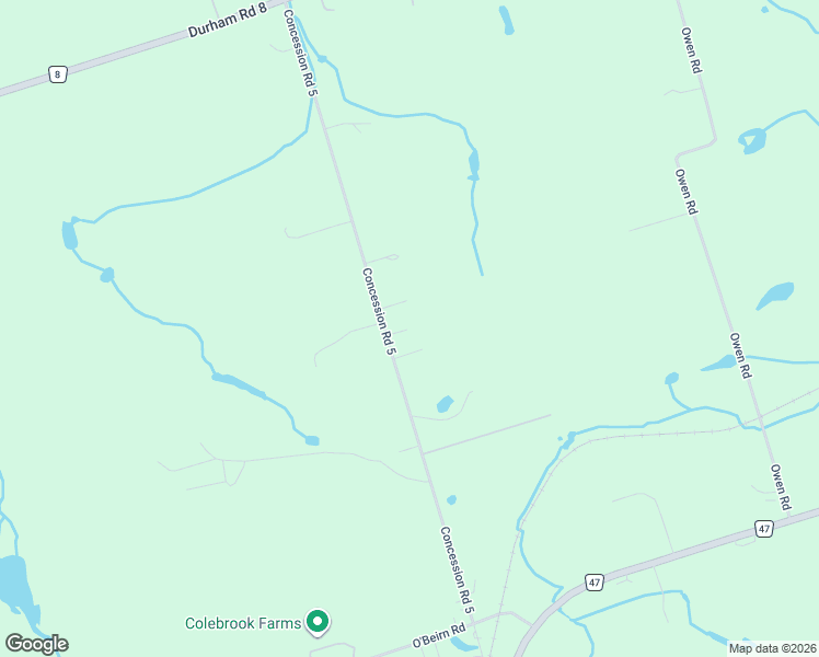 map of restaurants, bars, coffee shops, grocery stores, and more near 6489 CONCESSION 5 in Uxbridge