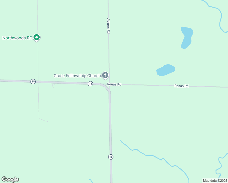 map of restaurants, bars, coffee shops, grocery stores, and more near 3944 Michigan 18 in Gladwin