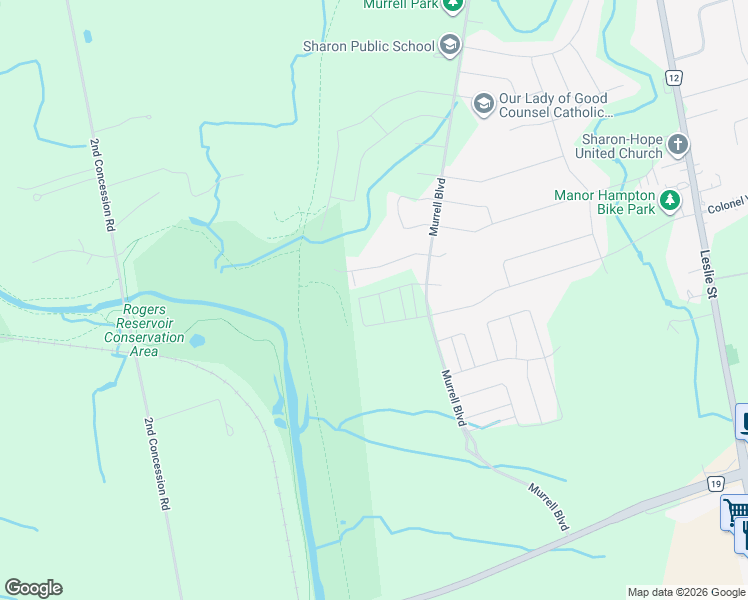 map of restaurants, bars, coffee shops, grocery stores, and more near 20 Viola Street in East Gwillimbury