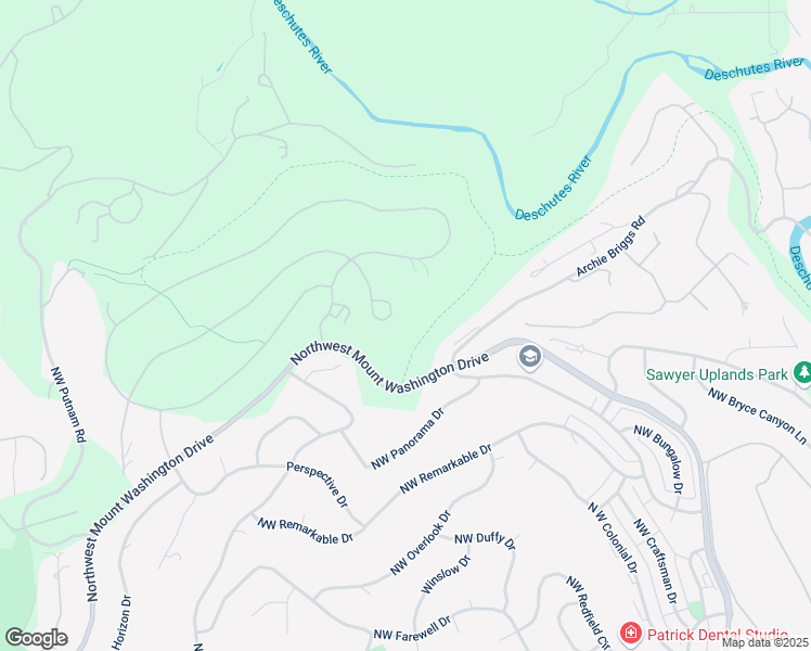 map of restaurants, bars, coffee shops, grocery stores, and more near 1465 Puccoon Court in Bend