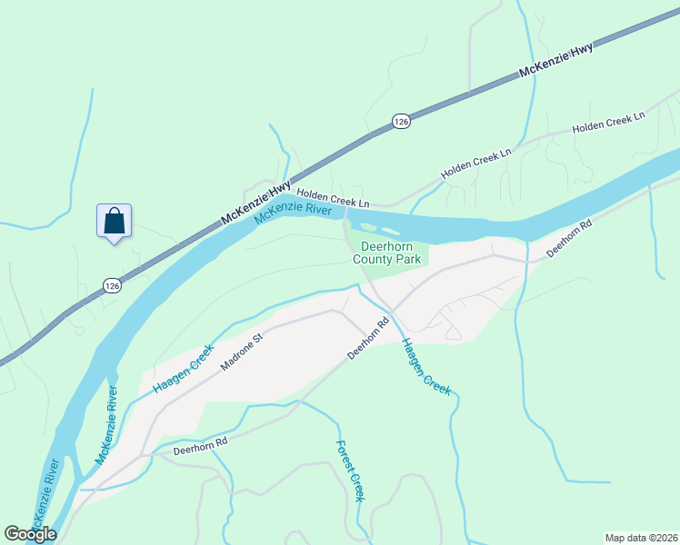 map of restaurants, bars, coffee shops, grocery stores, and more near 89074 Bridge Street in Springfield