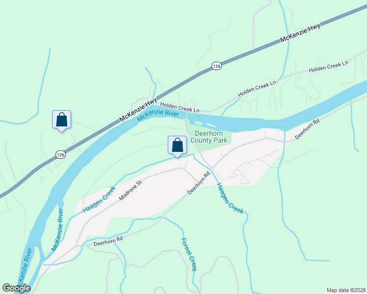 map of restaurants, bars, coffee shops, grocery stores, and more near 89074 Bridge Street in Springfield