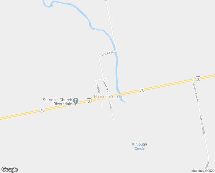 map of restaurants, bars, coffee shops, grocery stores, and more near 12 Union Street North in Walkerton