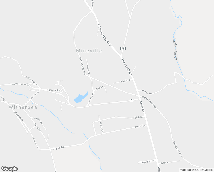 map of restaurants, bars, coffee shops, grocery stores, and more near Old Lc&mrr Row in Mineville