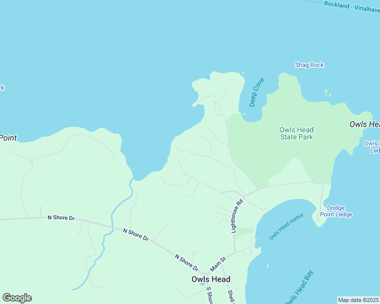 map of restaurants, bars, coffee shops, grocery stores, and more near 73 Tote Road in Owls Head