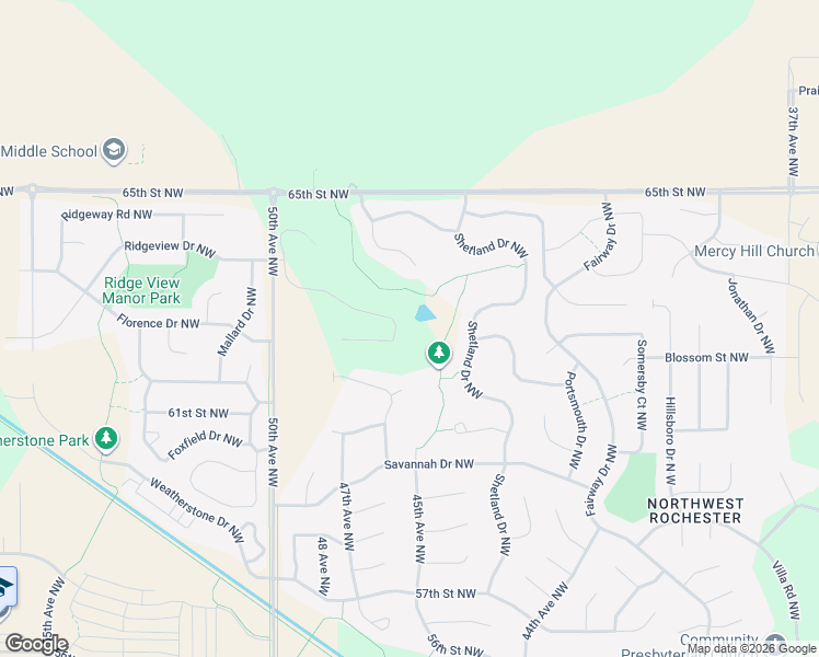 map of restaurants, bars, coffee shops, grocery stores, and more near 6312 Summit Pine Road Northwest in Rochester