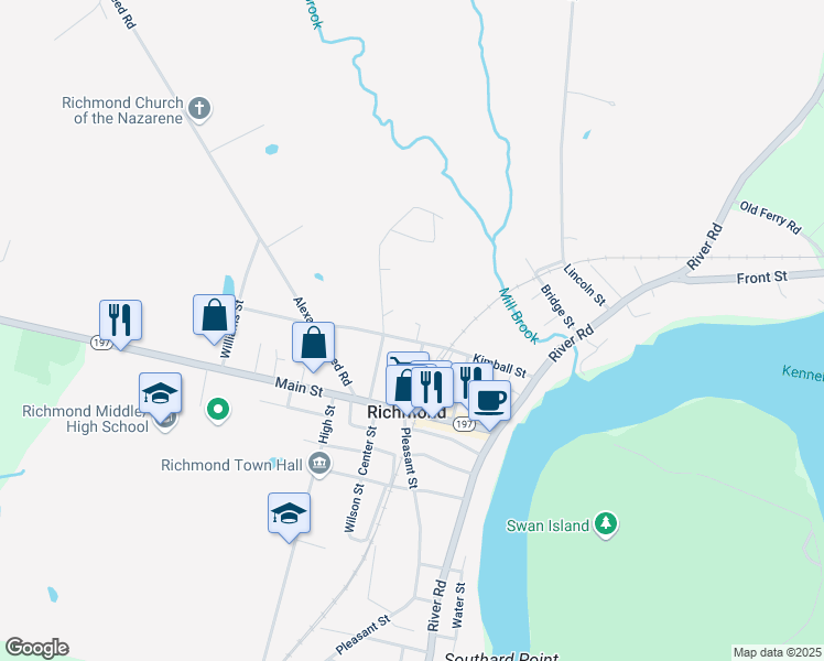 map of restaurants, bars, coffee shops, grocery stores, and more near 23 Hatch Street in Richmond