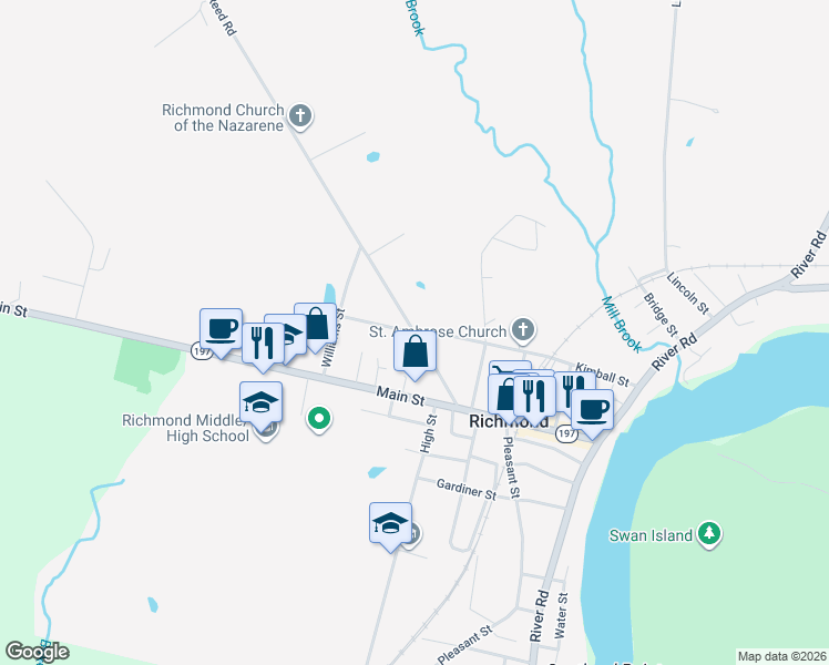 map of restaurants, bars, coffee shops, grocery stores, and more near 18 Alexander Reed Road in Richmond