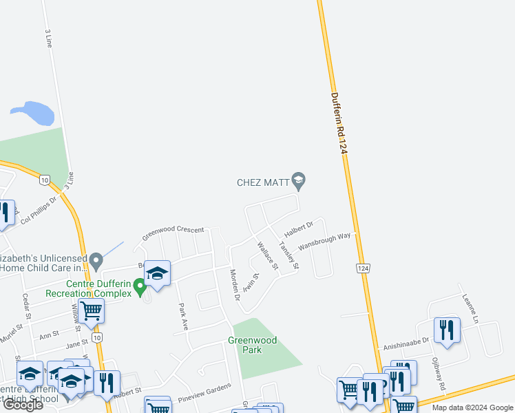 map of restaurants, bars, coffee shops, grocery stores, and more near 532 Davis Drive in Shelburne