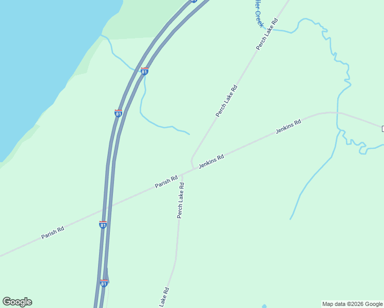 map of restaurants, bars, coffee shops, grocery stores, and more near 29619 Perch Lake Road in Evans Mills
