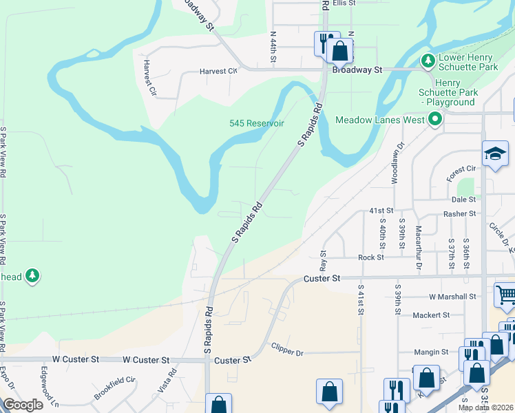 map of restaurants, bars, coffee shops, grocery stores, and more near in Manitowoc County