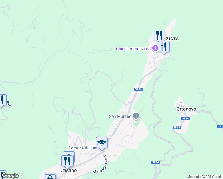 map of restaurants, bars, coffee shops, grocery stores, and more near in Province of La Spezia