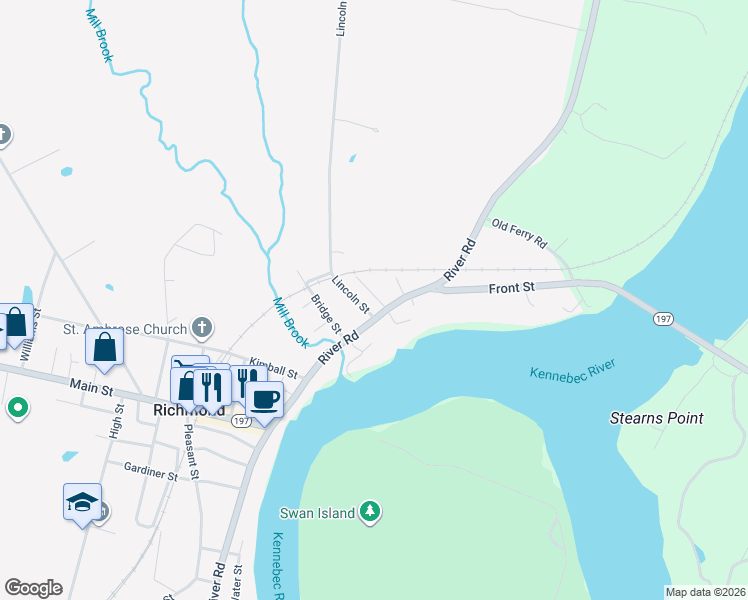 map of restaurants, bars, coffee shops, grocery stores, and more near 396 Front Street in Richmond