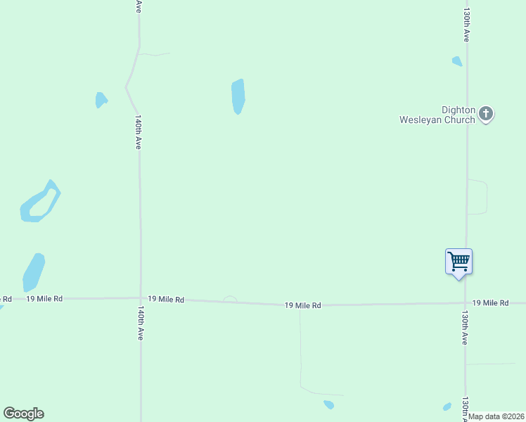 map of restaurants, bars, coffee shops, grocery stores, and more near 13616 19 Mile Road in Le Roy