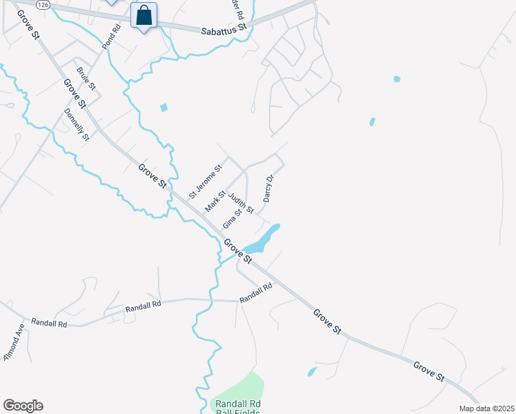 map of restaurants, bars, coffee shops, grocery stores, and more near 23 Gina Street in Lewiston