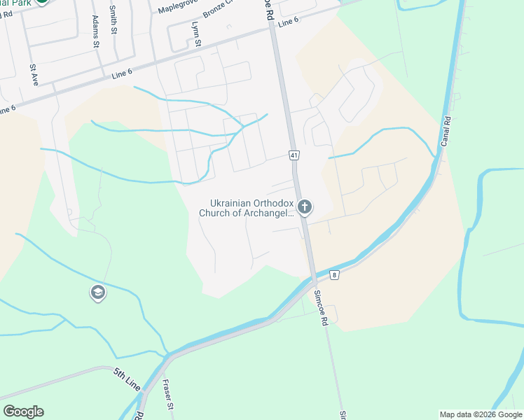 map of restaurants, bars, coffee shops, grocery stores, and more near 7 Golfview Boulevard in Bradford West Gwillimbury