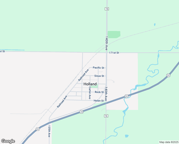 map of restaurants, bars, coffee shops, grocery stores, and more near 350 Sioux Street in Holland