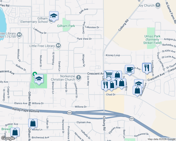 map of restaurants, bars, coffee shops, grocery stores, and more near 2738 Dayna Lane in Eugene