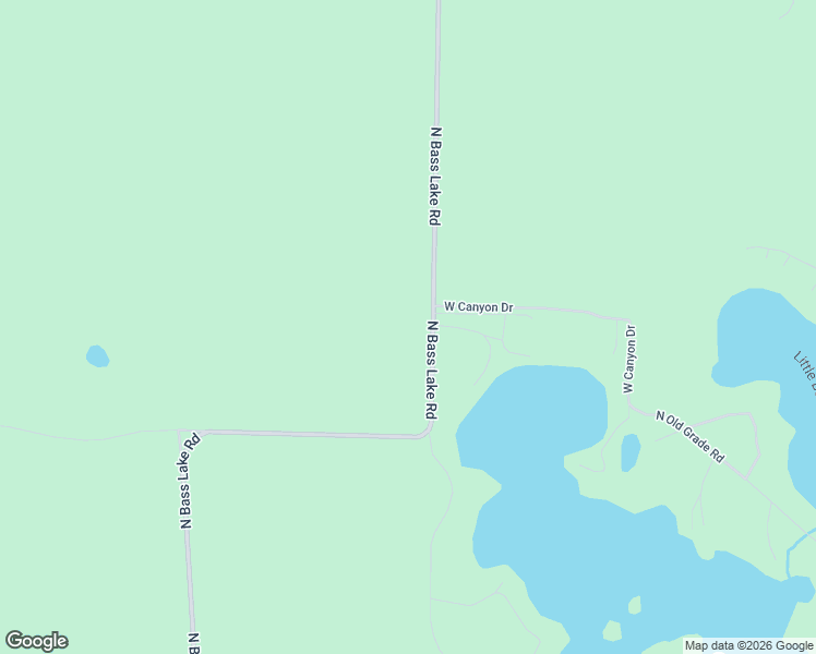 map of restaurants, bars, coffee shops, grocery stores, and more near 7066 North Bass Lake Road in Irons