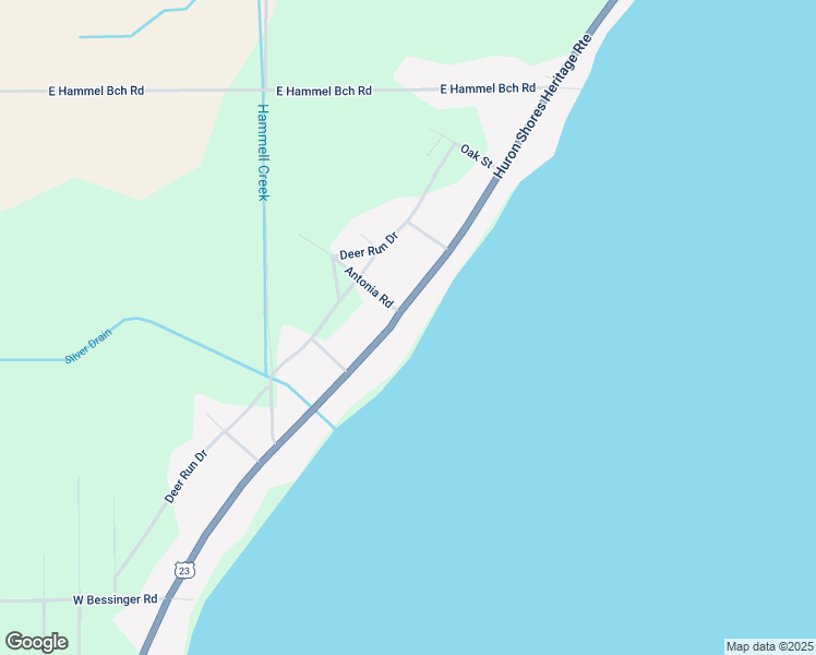 map of restaurants, bars, coffee shops, grocery stores, and more near 300-340 U.S. 23 in Au Gres