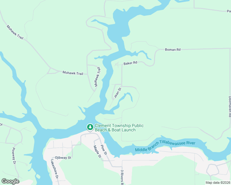 map of restaurants, bars, coffee shops, grocery stores, and more near 4356 Earl Street in Alger