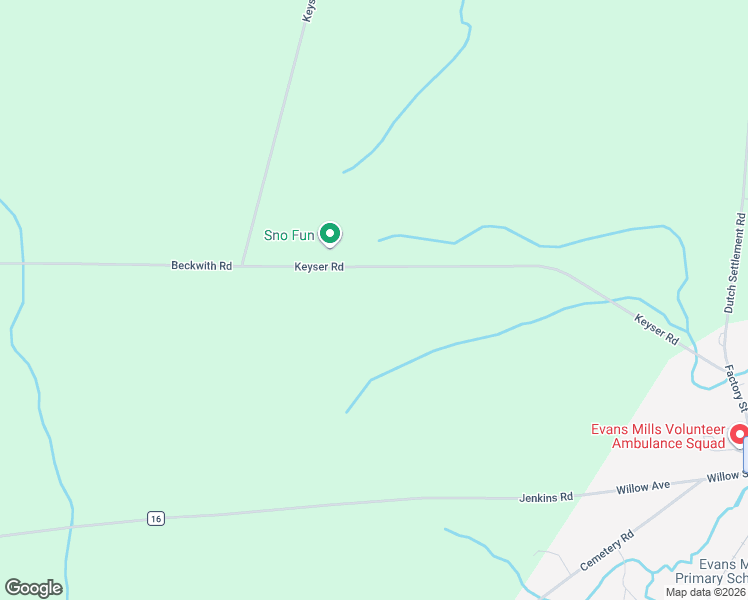 map of restaurants, bars, coffee shops, grocery stores, and more near 27376 Keyser Road in Evans Mills