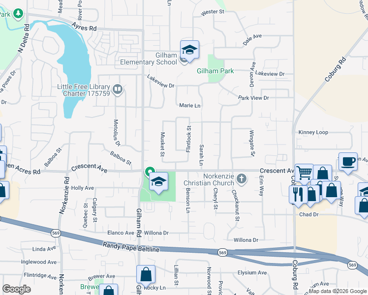 map of restaurants, bars, coffee shops, grocery stores, and more near 2885 Powderhorn Street in Eugene