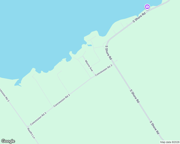 map of restaurants, bars, coffee shops, grocery stores, and more near 67 Third Concession Road in Napanee