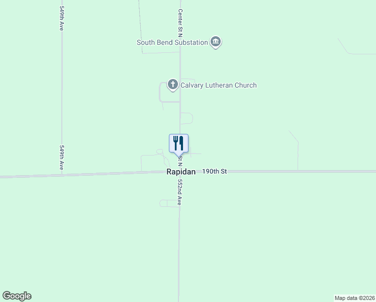 map of restaurants, bars, coffee shops, grocery stores, and more near 55212 Fairlane Drive in Mankato