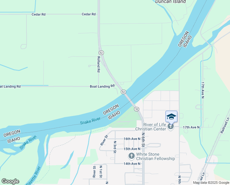 map of restaurants, bars, coffee shops, grocery stores, and more near 207 Boat Landing Road in Ontario
