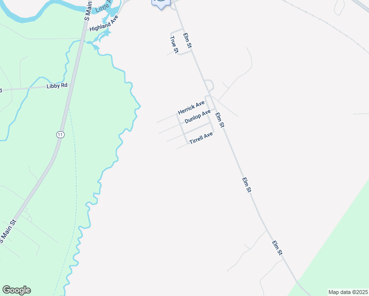 map of restaurants, bars, coffee shops, grocery stores, and more near 23 Tirrell Avenue in Mechanic Falls