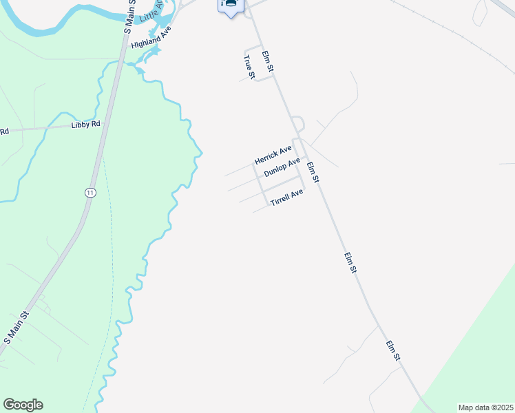 map of restaurants, bars, coffee shops, grocery stores, and more near 23 Tirrell Avenue in Mechanic Falls
