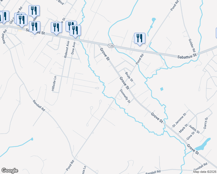 map of restaurants, bars, coffee shops, grocery stores, and more near 22 Richard Terrace in Lewiston