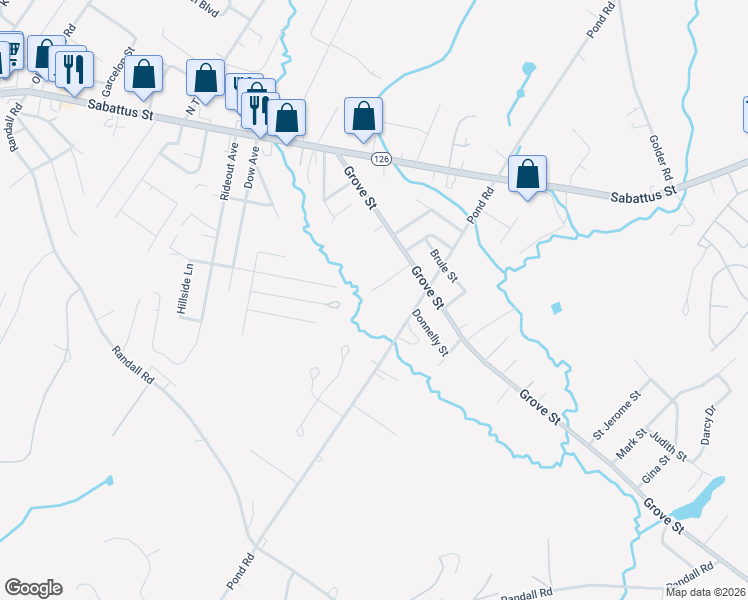 map of restaurants, bars, coffee shops, grocery stores, and more near 22 Richard Terrace in Lewiston