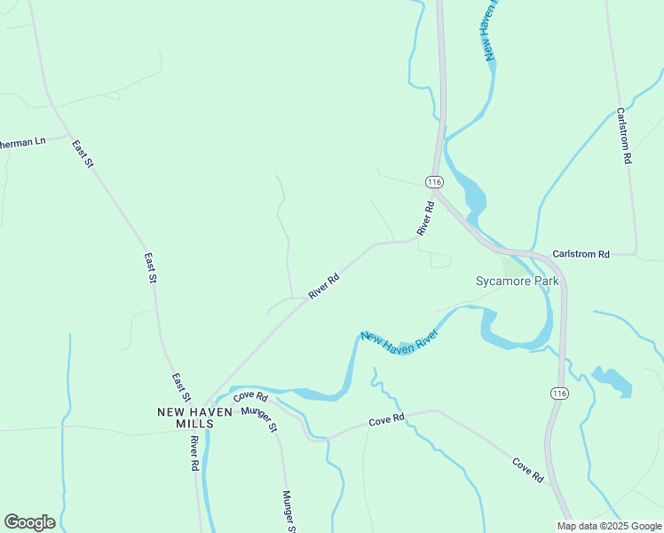 map of restaurants, bars, coffee shops, grocery stores, and more near 5472 River Road in Addison County