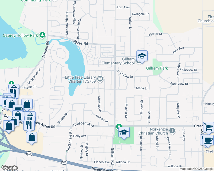 map of restaurants, bars, coffee shops, grocery stores, and more near 1993 Elkhorn Drive in Eugene
