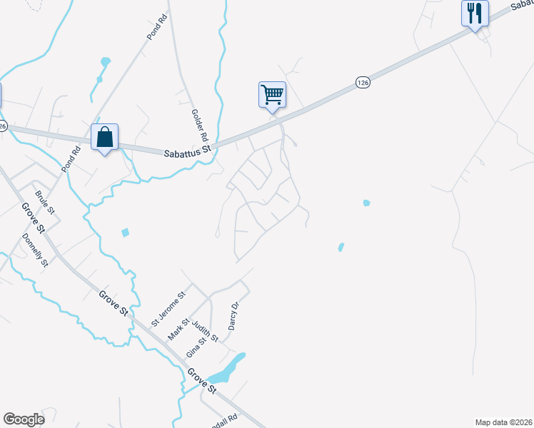 map of restaurants, bars, coffee shops, grocery stores, and more near 66 Autumn Lane in Lewiston