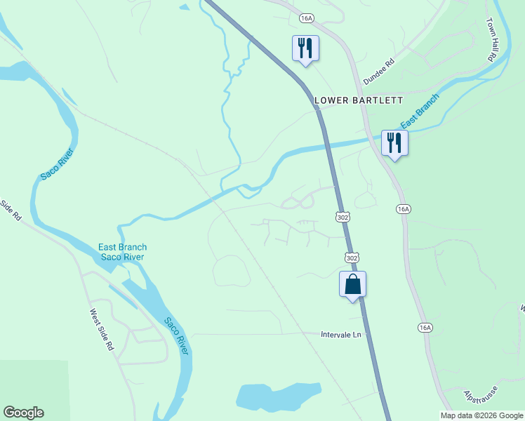 map of restaurants, bars, coffee shops, grocery stores, and more near 33 Woodland Pines Road in Bartlett